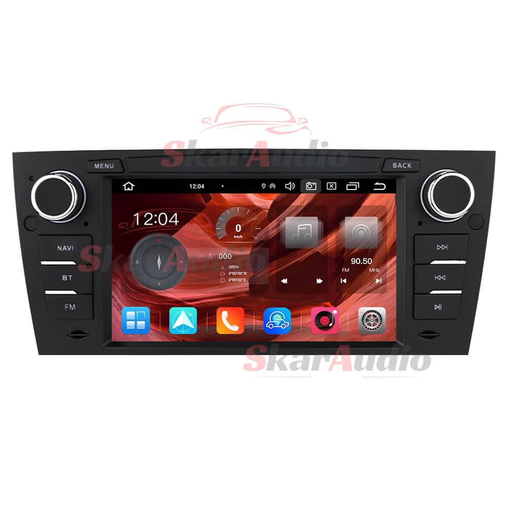 Autoradio Android Auto/CarPlay Pour BMW Série 3/5 (E60/E61/E90/E91/E92/E93) 2008-2013 – écran Tactile 8,8 Pouces HD 1280x480, Bluetooth, USB – Système CIC